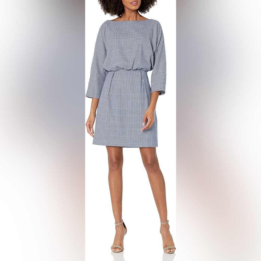 Trina Turk Women's Checkered Blouson Dress
